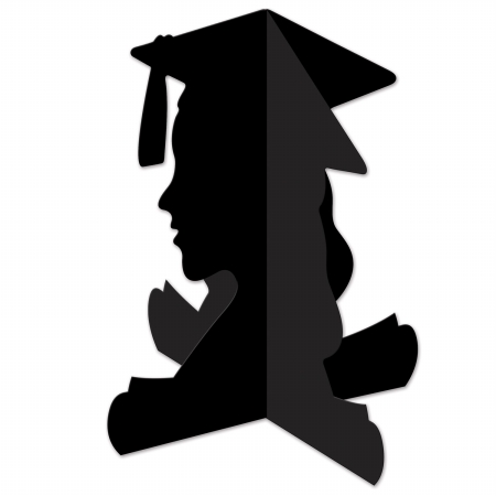 Beistle Company 54726 3-D Girl Graduate Centerpiece