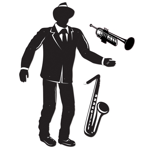 Beistle 57509 Jointed Jazz Musician - Pack of 12