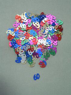 Party Deco 04060 10mm Multi 60 Confetti - Pack of 12