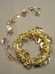 Party Deco 04702 12 ft. Gold 50 Anniversary Wire Garland - Pack of 12