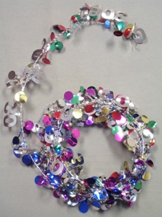 Party Deco 04730 9 ft. Multi 30 Birthday Wire Garland - Pack of 12