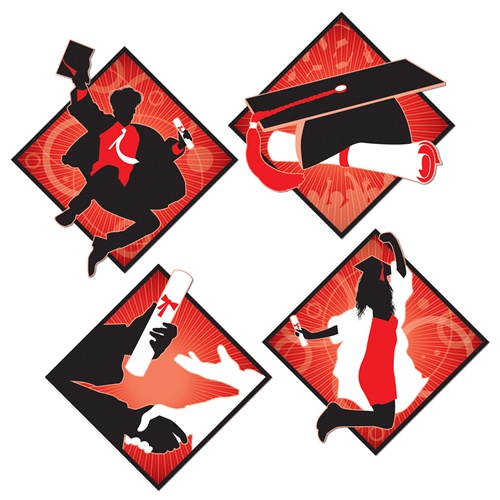 Beistle 54499 16" Graduation Cutouts Pack of 12