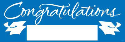 Hoffmaster Group 291094 6 by 1 Count Congratulations Graduation Giant Party Banner Blue - Case of 6