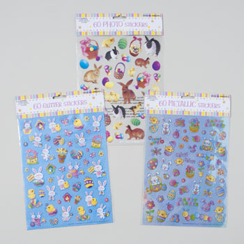 RGP G90424NCS Sticker Easter 3 Assorted Styles Pack Of 48