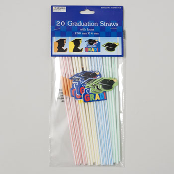 RGP G24671CS Graduation Party Straws Pack Of 48