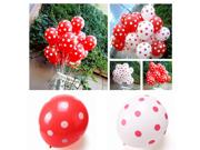1PCS Colorful Latex Polka Dot Balloon Birthday Party Holiday Decoration (Pink)
