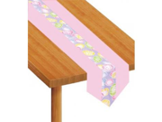 Easter Eggs Fabric Table Runner Party Accessory (1 count) (1/Pkg)