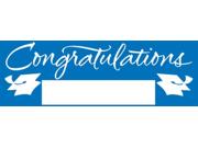 Pack of 6 True Blue and White Giant Graduation Party Banners 5'
