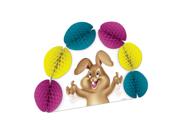 Club Pack of 12 Easter Bunny Tissue Pop-Over Honeycomb Centerpiece Party Decorations 10"