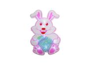 13.75" Battery Operated LED Lighted Easter Bunny Rabbit Window Silhouette Decoration with Timer