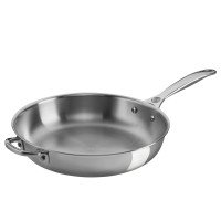 Le Creuset Stainless Steel Deep Skillet