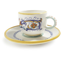 Nova Deruta Espresso Cup and Saucer