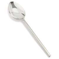 Hammered Silver Serving Spoon