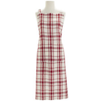 Checkered Linen Kitchen Apron