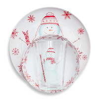 Kid's Snowman 3-Piece Dinnerware Set