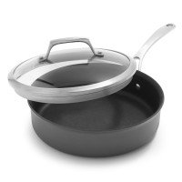 Sur La Table Dishwasher-Safe Hard-Anodized Nonstick Saute Pan
