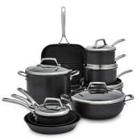 Sur La Table Dishwasher-Safe Hard Anodized Nonstick 15-Piece Set