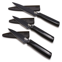 Kuhn Rikon 3-Piece Black Essentials Set