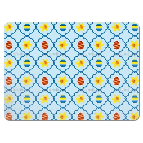 Easter Daffodils Blue Placemats (Set of 4)