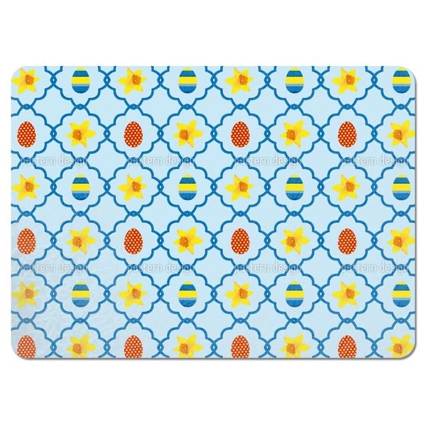 Easter Daffodils Blue Placemats (Set of 4)