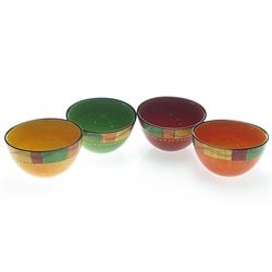 Certified International Caliente Assorted Ice Cream Bowls (Set of 4)