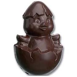 Easter Chocolate Mold: Chick-in-Egg. 76 mm x 51 mm. 8 cavities per mold (4 Front & 4 Back)