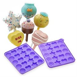 Cake Pops Shapes Instant Silicone Baking Pan Set
