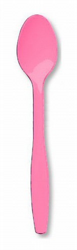 Amscan 8001.109 Pink Premium Plastic Spoon - Pack of 240