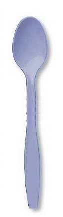 Amscan 8001.108 Pastel Blue Premium Plastic Spoon - Pack of 240