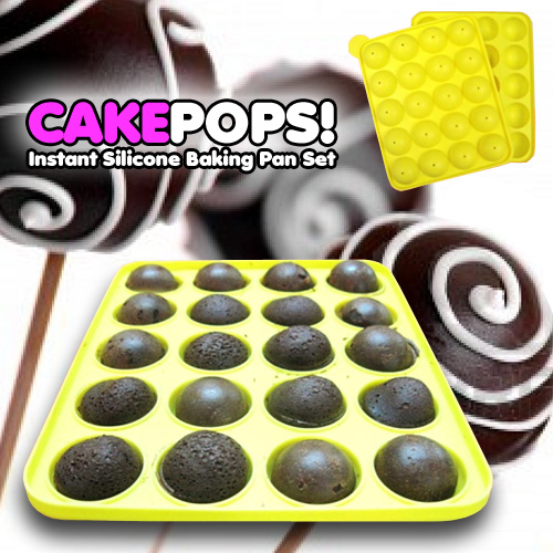 Cake Pops Instant Silicone Baking Pan Set