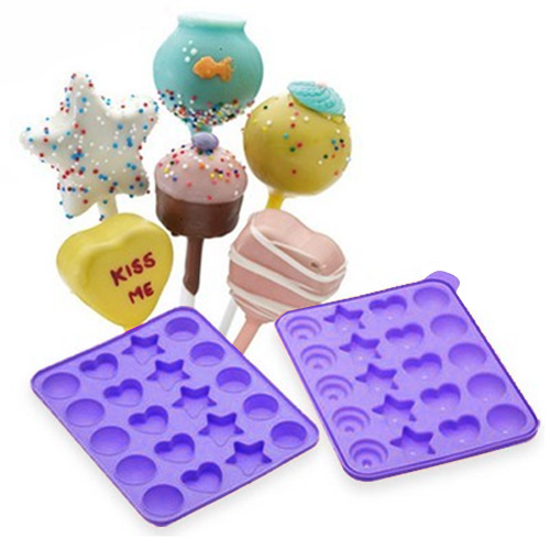 Cake Pops Shapes Instant Silicone Baking Pan Set