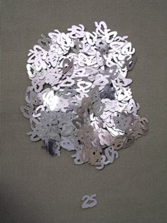 Party Deco 04025 10mm Silver 25 Confetti - Pack of 12