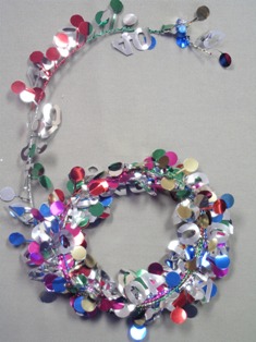 Party Deco 04740 9 ft. Multi 40 Birthday Wire Garland - Pack of 12