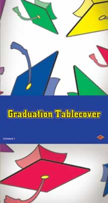 Beistle - 50958 - Graduation Tablecover- Pack of 12