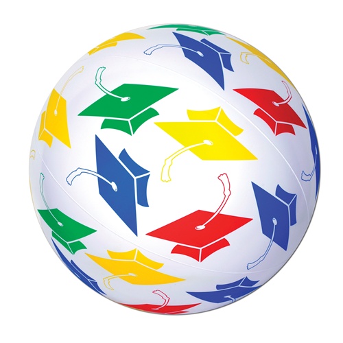 Beistle 57081 Party Novelty - Inflatables Grad Beach Ball Pack of 12