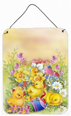 Carolines Treasures APH5613DS1216 Easter Chicks & Eggs Wall or Door Hanging Prints