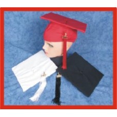 Alexander Costume 10-085-W Deluxe Graduation Cap White