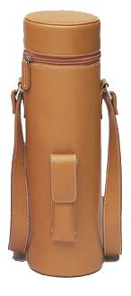 Picnic Gift 4005-BR Enclave Leather Wine Tote Single Bottle Carrier - Brown