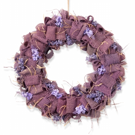 National Tree GAE30-16WLPU-A 16 in. Easter Wreath With Lavender Burlap