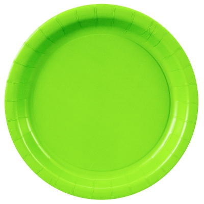 Creative Converting 234481 Fresh Lime- Lime Green Dinner Plates