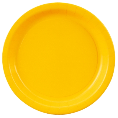 Creative Converting 234490 School Bus Yellow- Yellow Dinner Plates