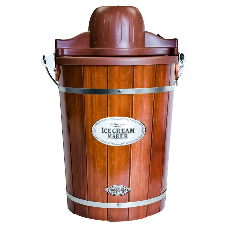 Nostalgia ICMP600WD Vintage Collection Old Fashioned 6 Quart Wood Bucket Ice Cream Maker
