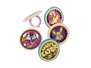 Easter Theme Rings (48 PCS) - Easter Egg Basket Fillers Party Supplies