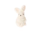 7.75" Soft Fuzzy White Faux Fur Standing Easter Bunny Rabbit Spring Figure