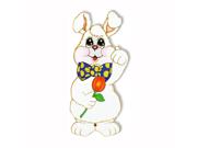 Club Pack of 12 Jointed Harvey Rabbit Easter Party Decorations 30"'