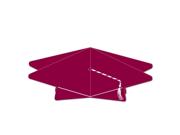 Club Pack of 12 Maroon 3-D Graduation Cap Party Table Centerpiece 10.5"