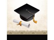 Club pack of 192 Cap and Gown Disposable Paper Graduation Party Beverage Napkins 5"