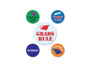 Club Pack of 60 Graduation Party Buttons