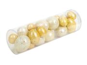 Pack of 6 Country Bistro Tubes of Yellow & Cream Speckled Easter Eggs