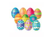 Beistle Mini Easter Egg Cutouts 4 1/2" (10 Ct)- Pack of 24